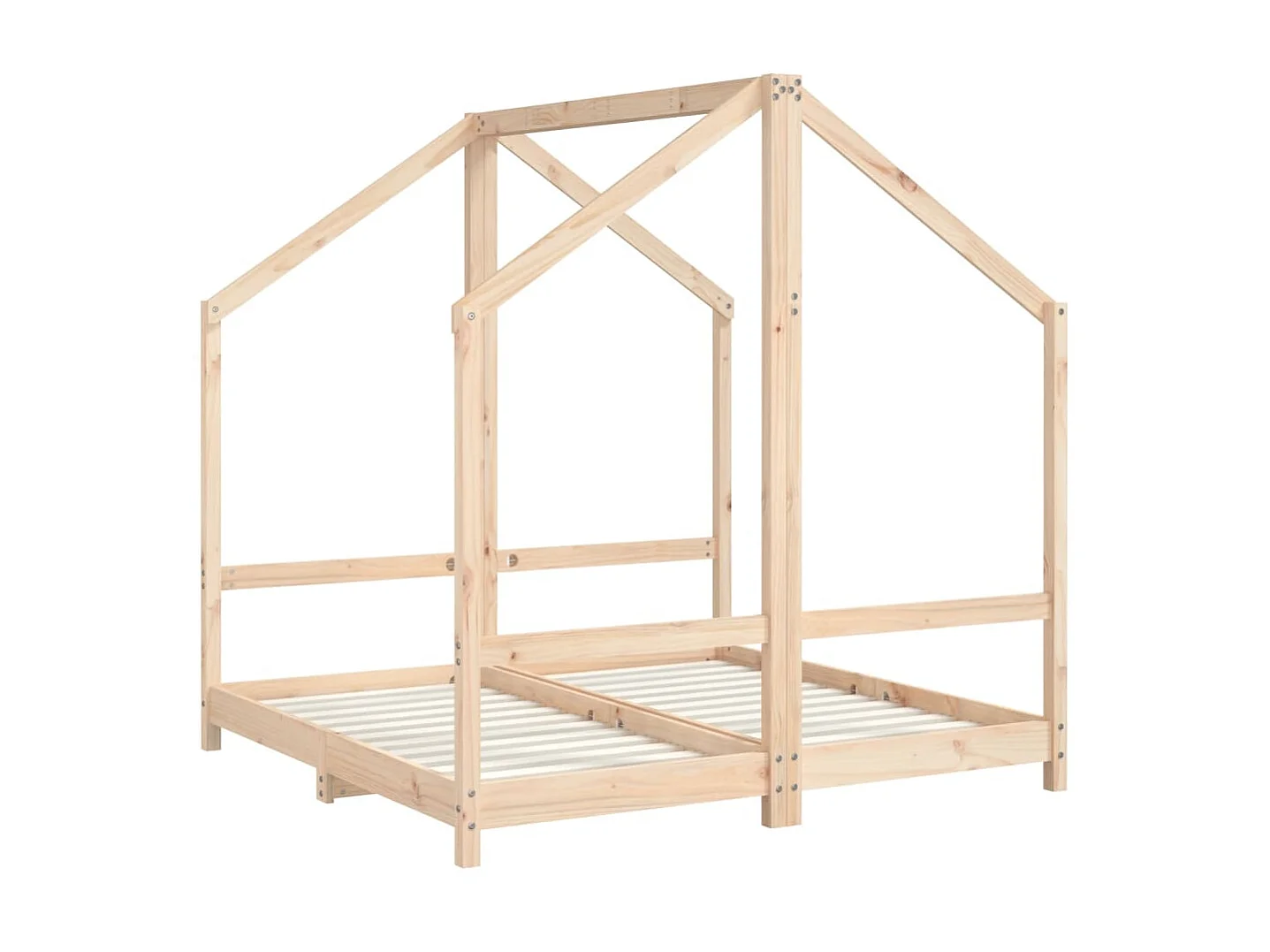 Cama infantil 2x(70x140) cm pinho maciço PT177641