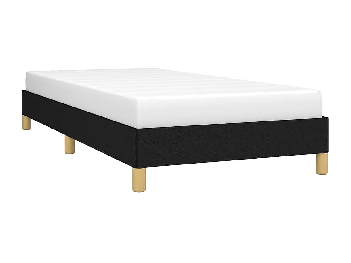Cama 90x190 cm de tela negro ES92988