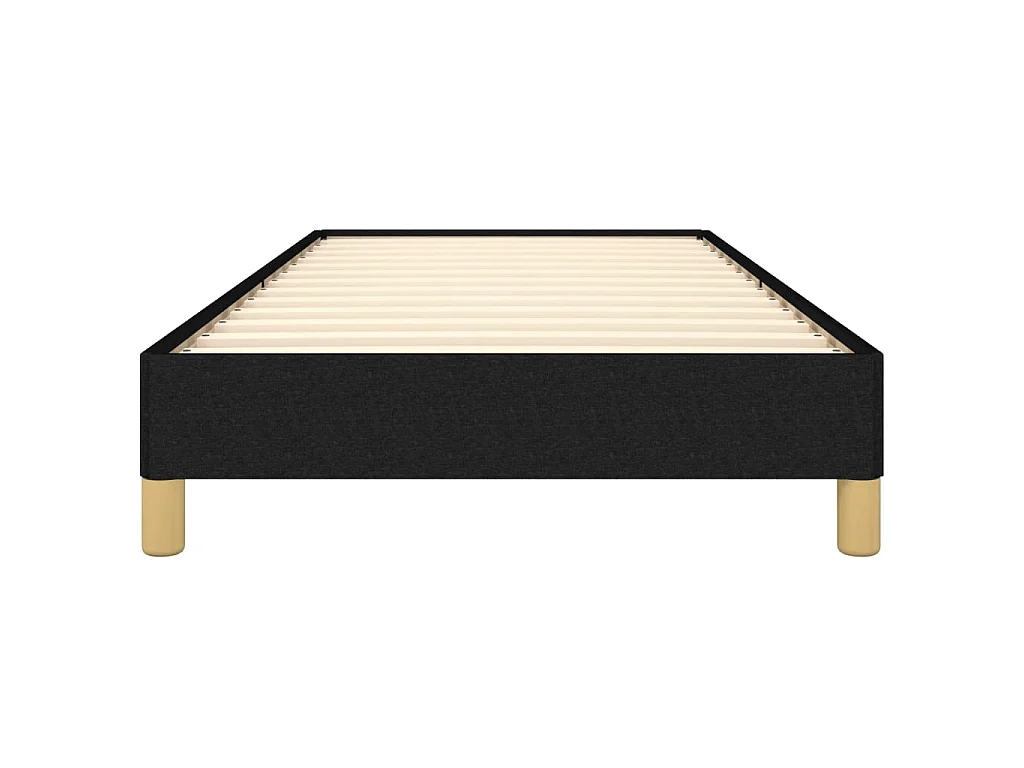Cama 90x190 cm de tela negro ES92988
