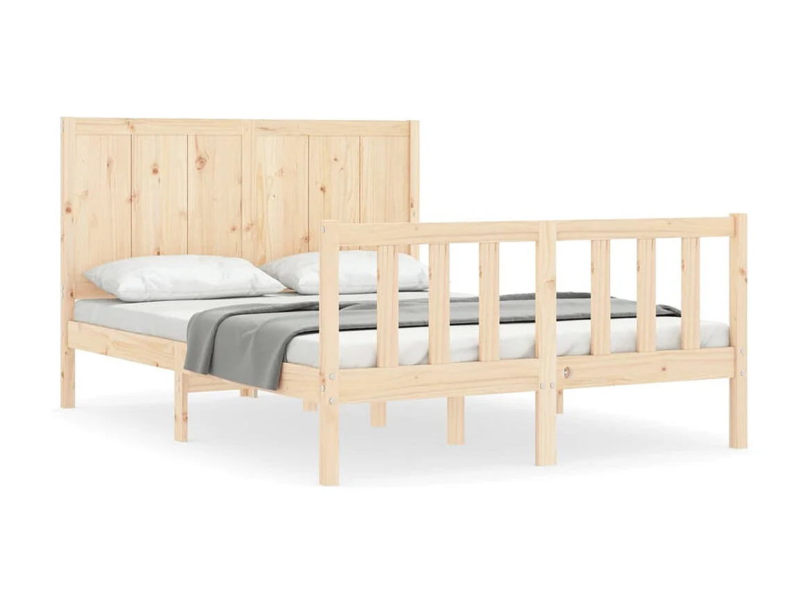 Lit-120x200 cm avec tête de lit bois massif EGGB92175