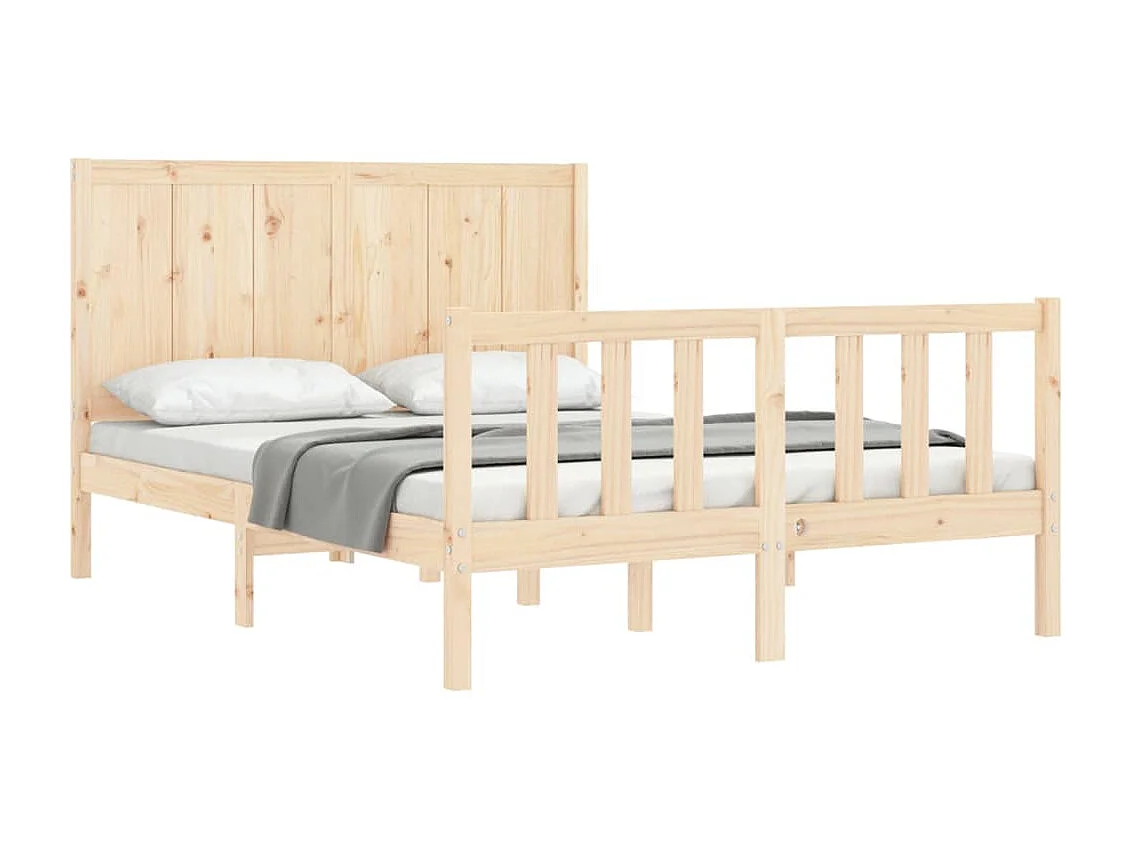 Lit-120x200 cm avec tête de lit bois massif EGGB92175