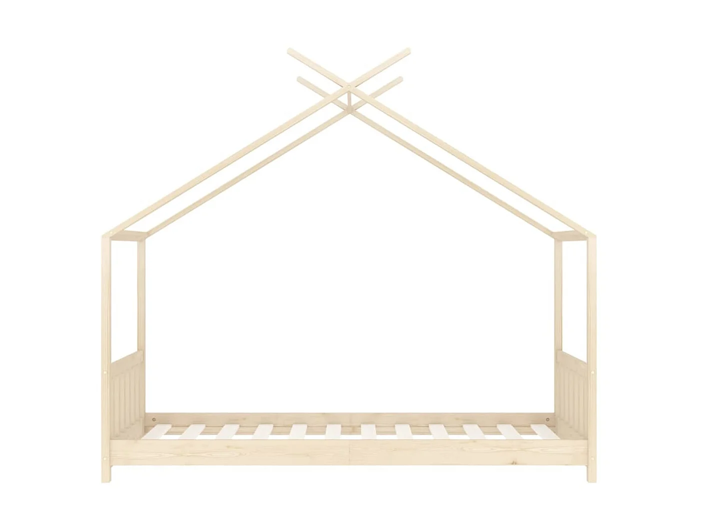 Cama 80x160 cm infantil de madera maciza de pino ES58783