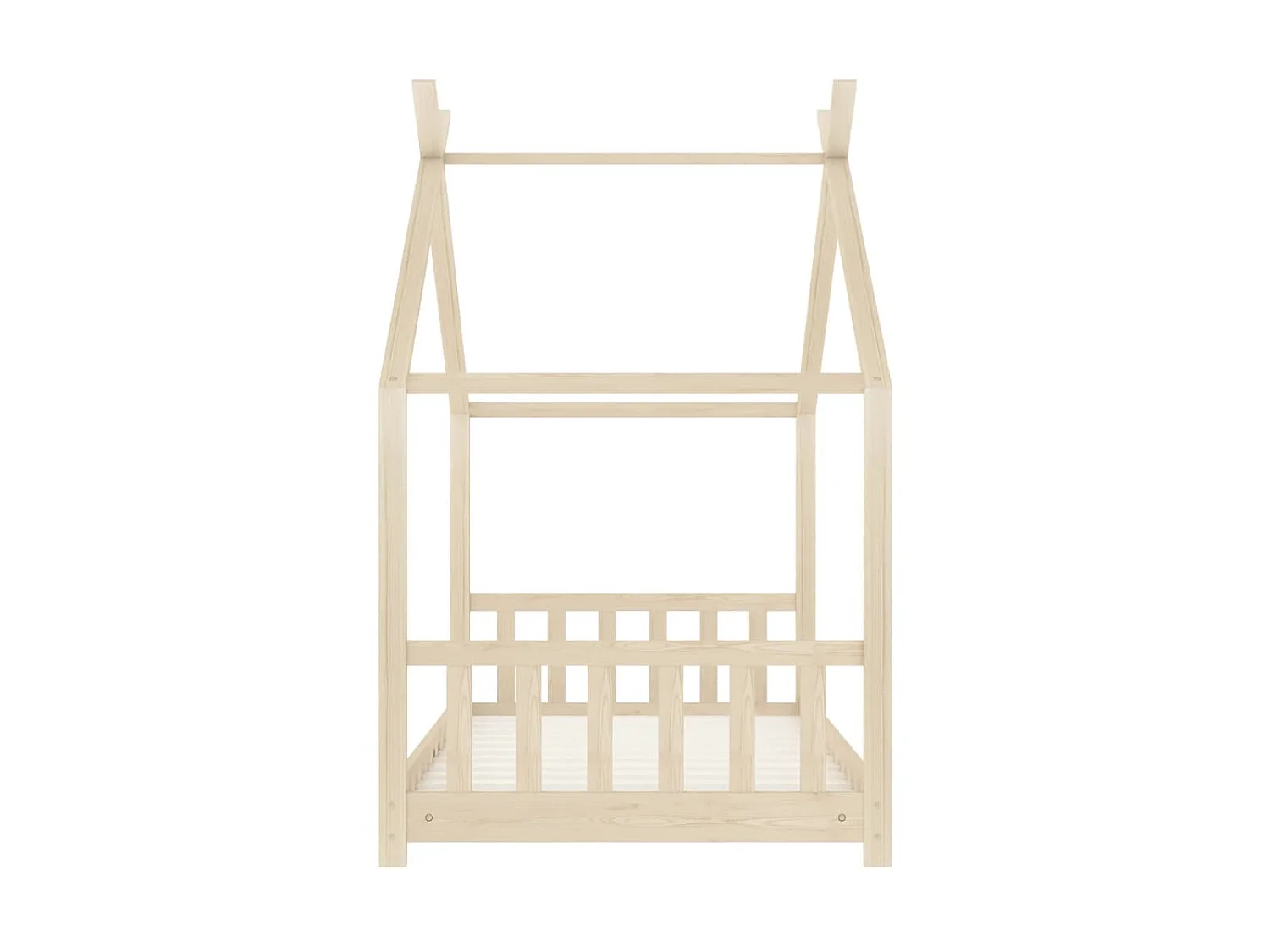 Lit-80x160 cm d'enfant Bois de pin massif EGGB50775