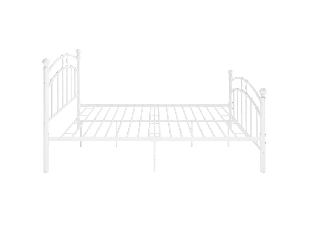 Cama 140x200 cm metal branco PT124779