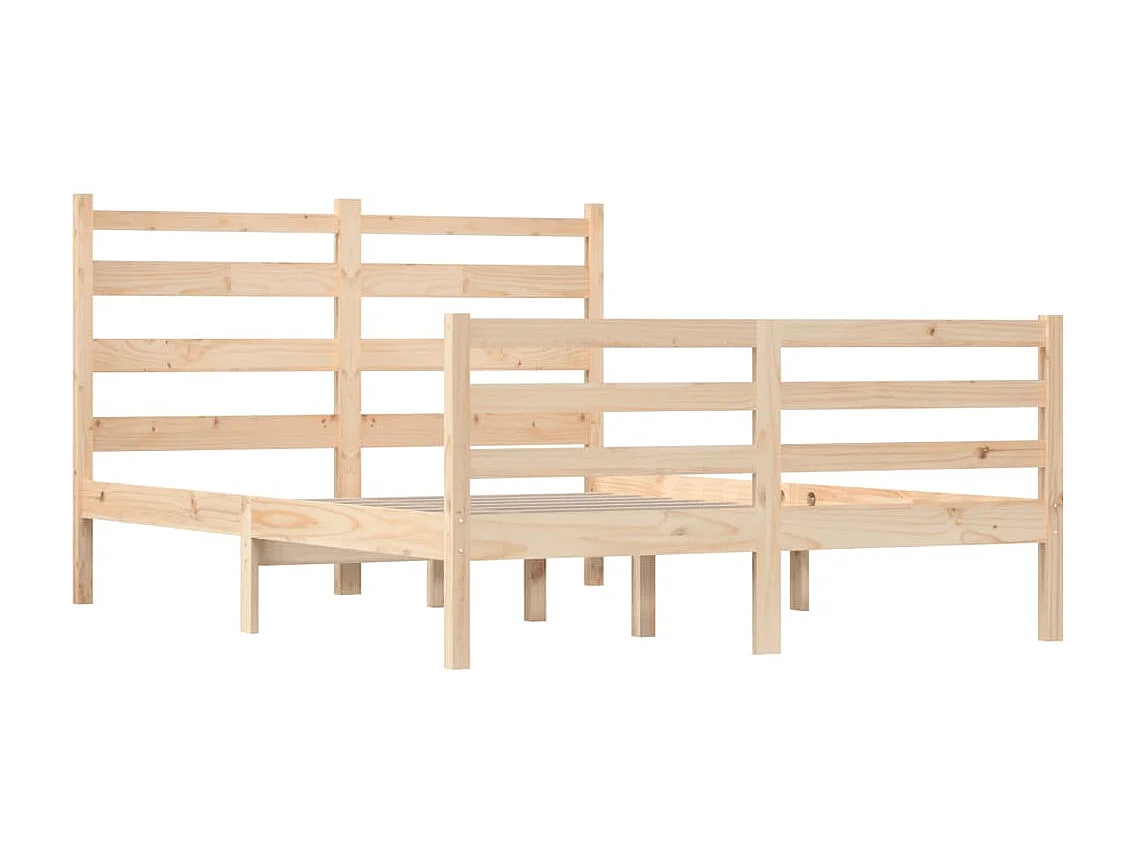 Lit-160x200 cm Bois de pin massif EGGB94329
