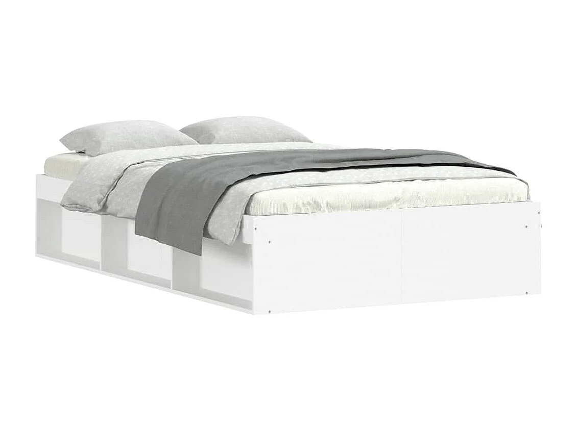 Lit-120x190 cm blanc petit double EGGB30676
