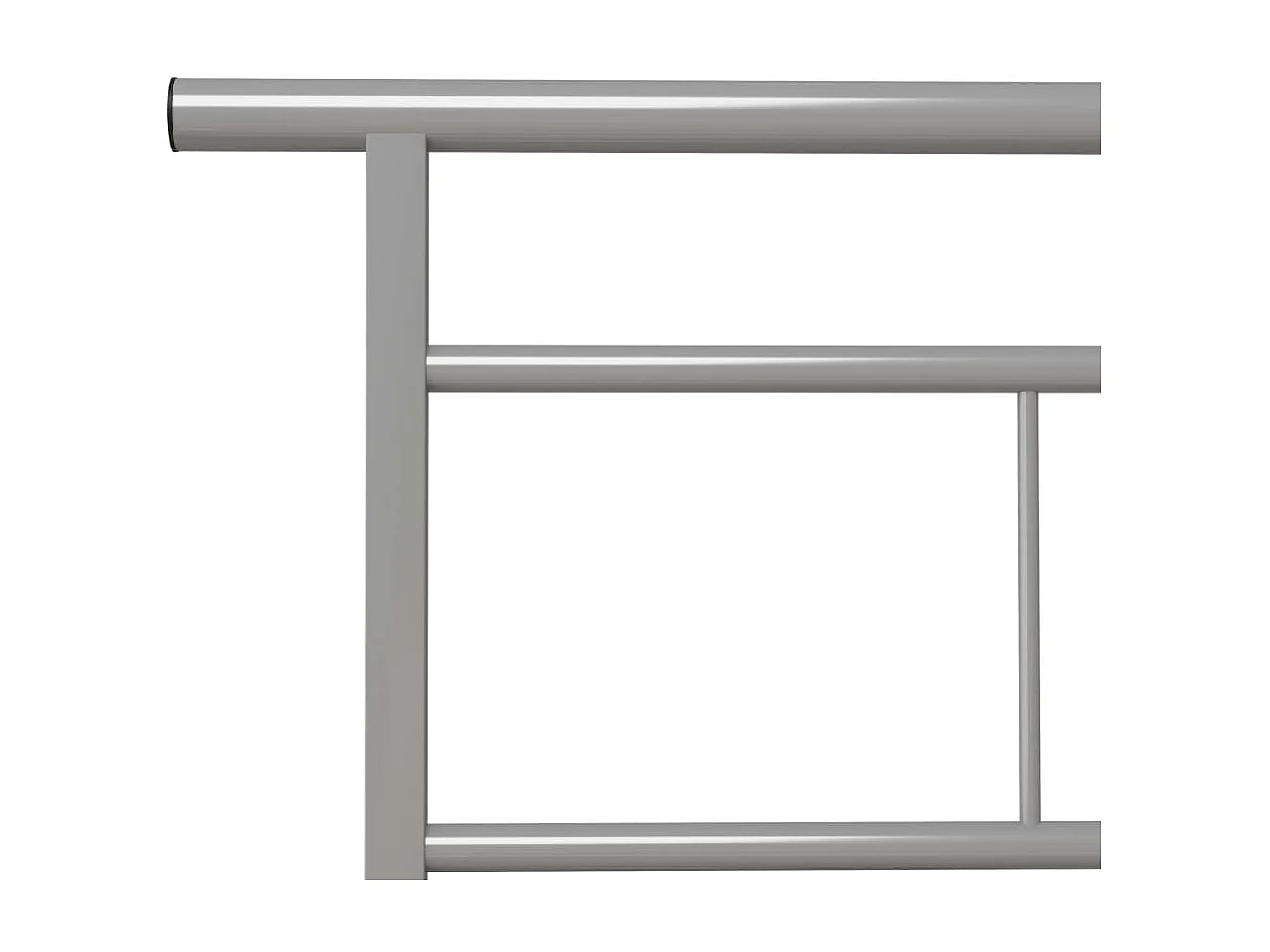 Cama 90x200 cm metal cinzento PT568094