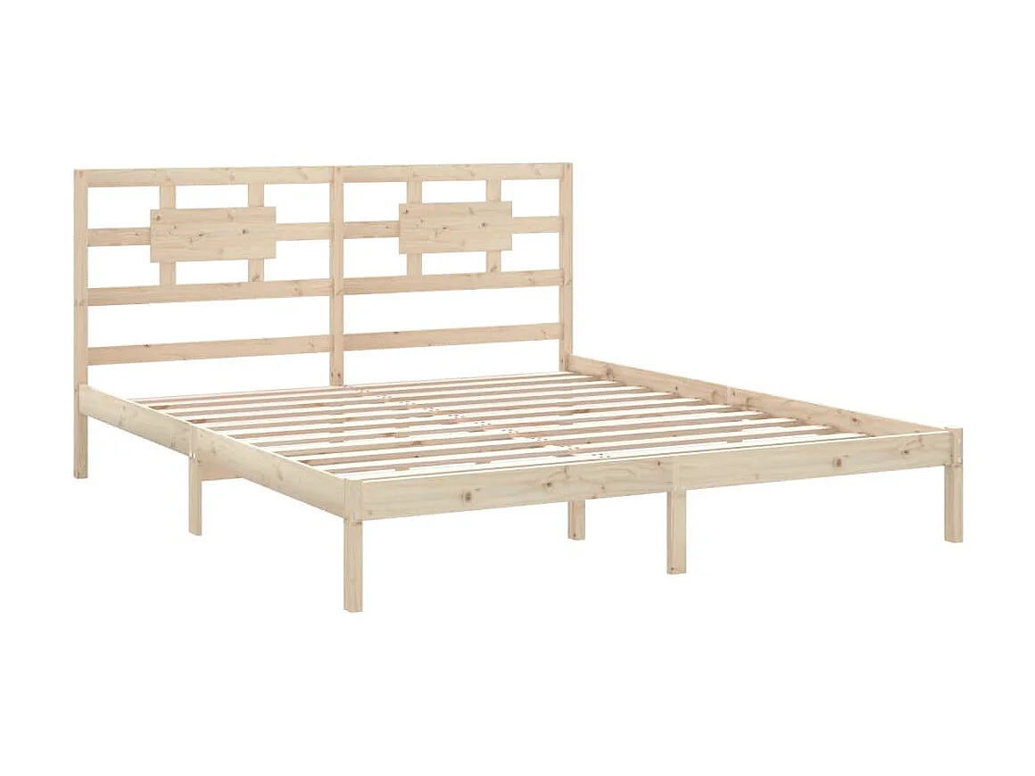 Bedframe massief hout 200x200 cm NL80031