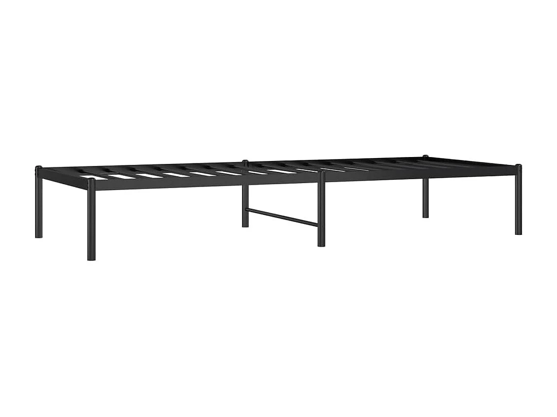 Lit-75x190 cm métal noir EGGB50334
