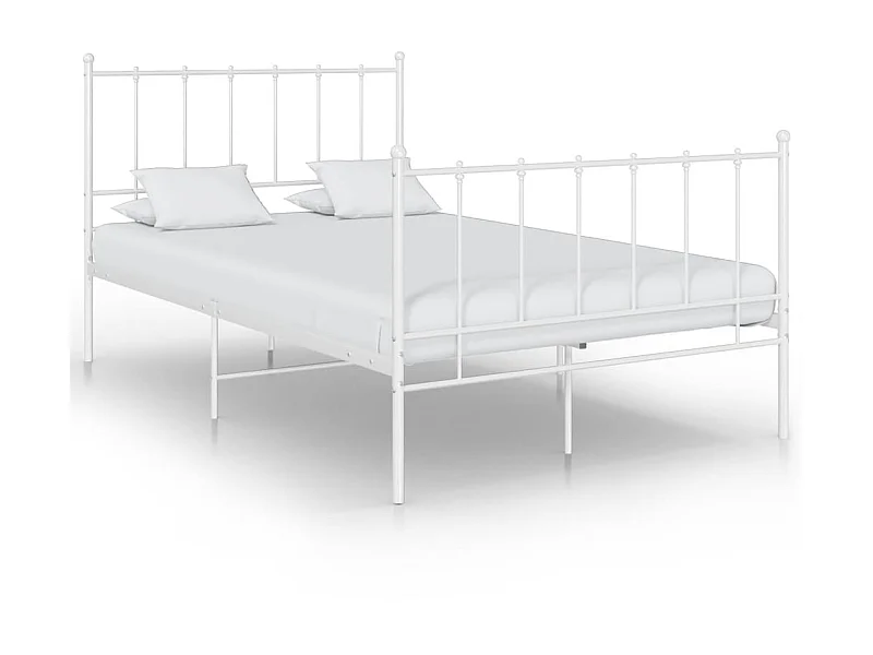 Cama 120x200 cm de metal blanco ES18015