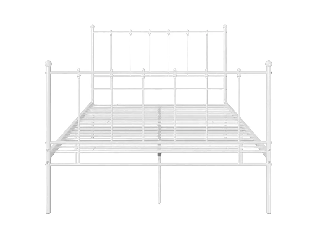 Lit-120x200 cm Blanc Métal EGGB76672