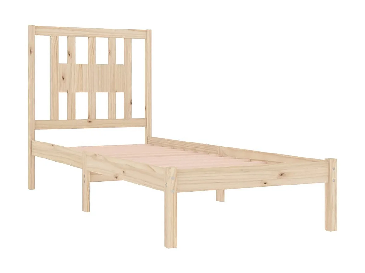 Lit-90x190 cm bois massif simple EGGB21414