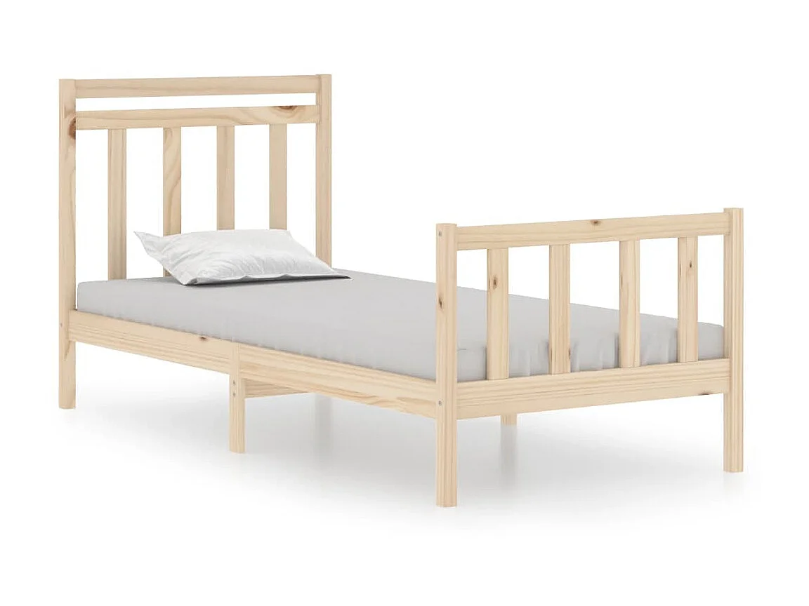 Lit-90x190 cm bois massif simple EGGB42382