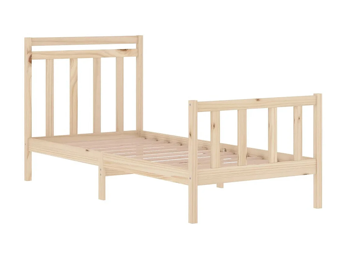 Cama solteiro 90x190 cm madeira maciça PT229413