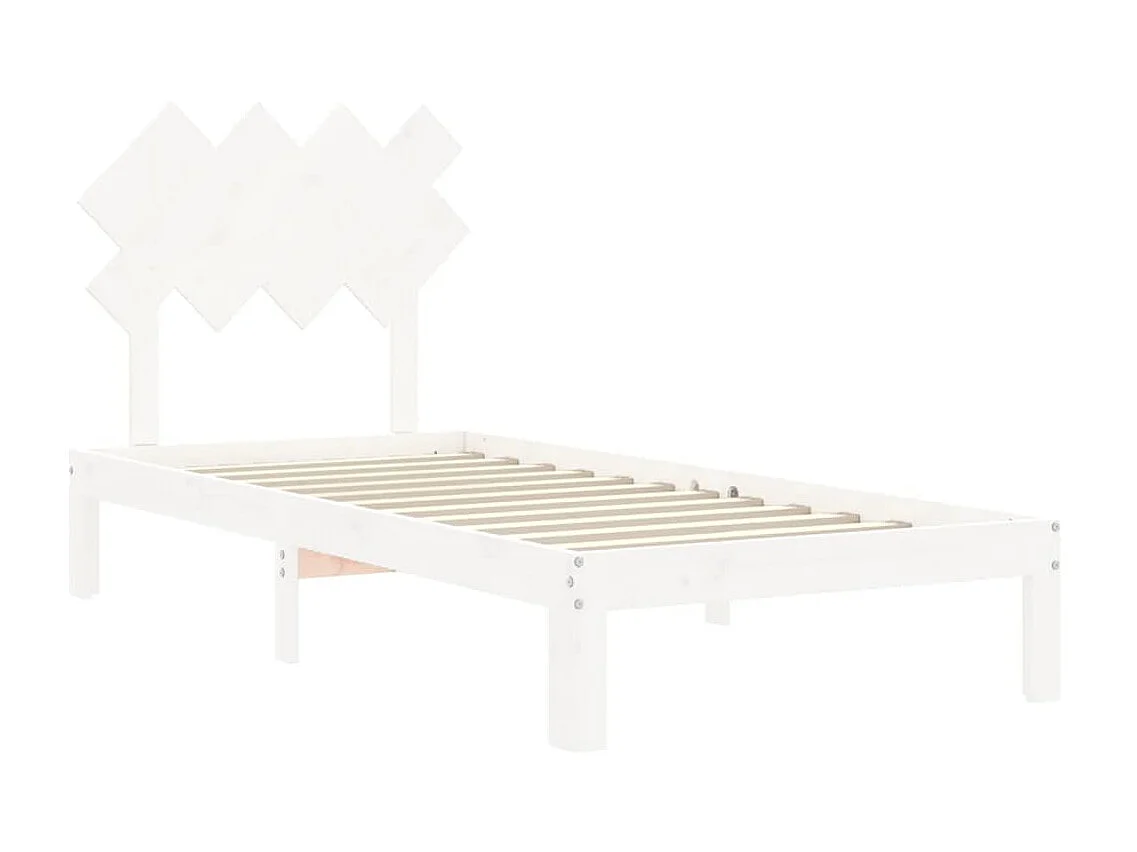 Cama com cabeceira 90x200 cm madeira maciça PT838518