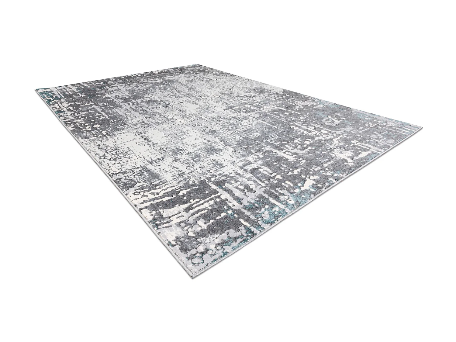 Tapijt CORE W9782 - structureel, twee lagen vlies, ivoor/grijs 80x150 cm