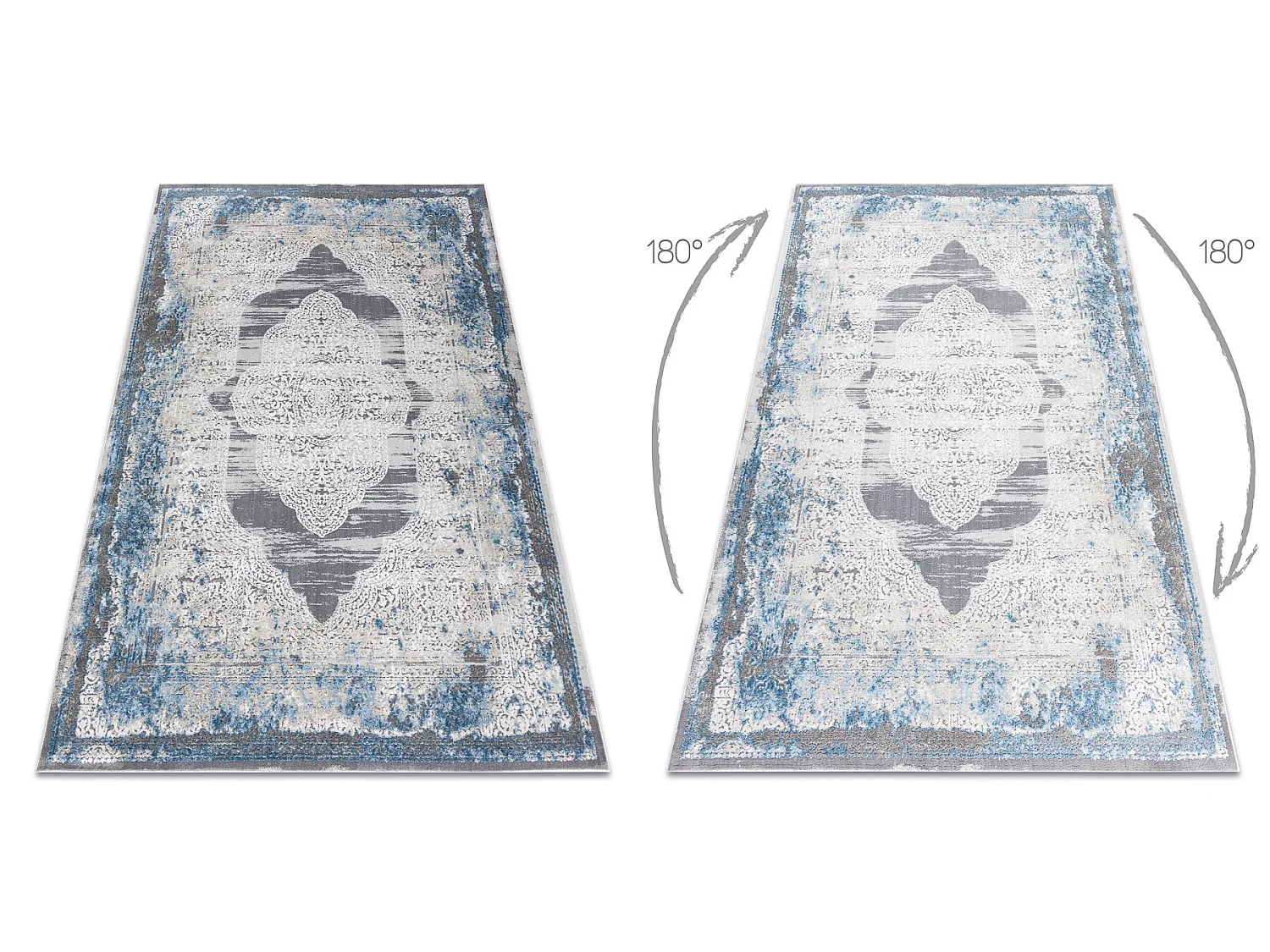 Tapis NOBLE moderne  9479 63 Ornement vintage - Structural deux niveau 200x290 cm