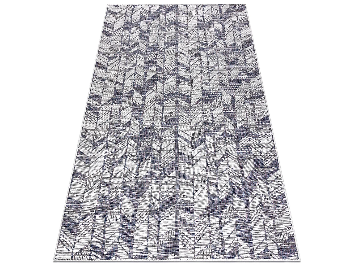 Sisal tapijt SISAL SION Zilverspar Chevron 22180 plat te weven ecru /  200x290 cm