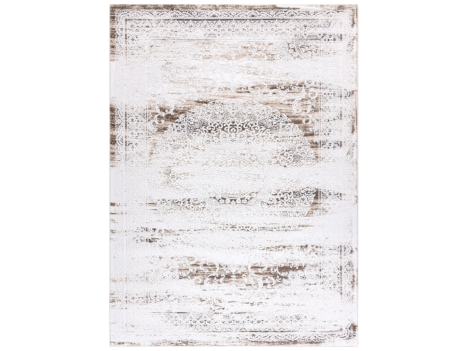 Tapis ACRYLIQUE VALENCIA 9986 ORNEMENT, CADRE, vintage Ivoire 120x180 cm