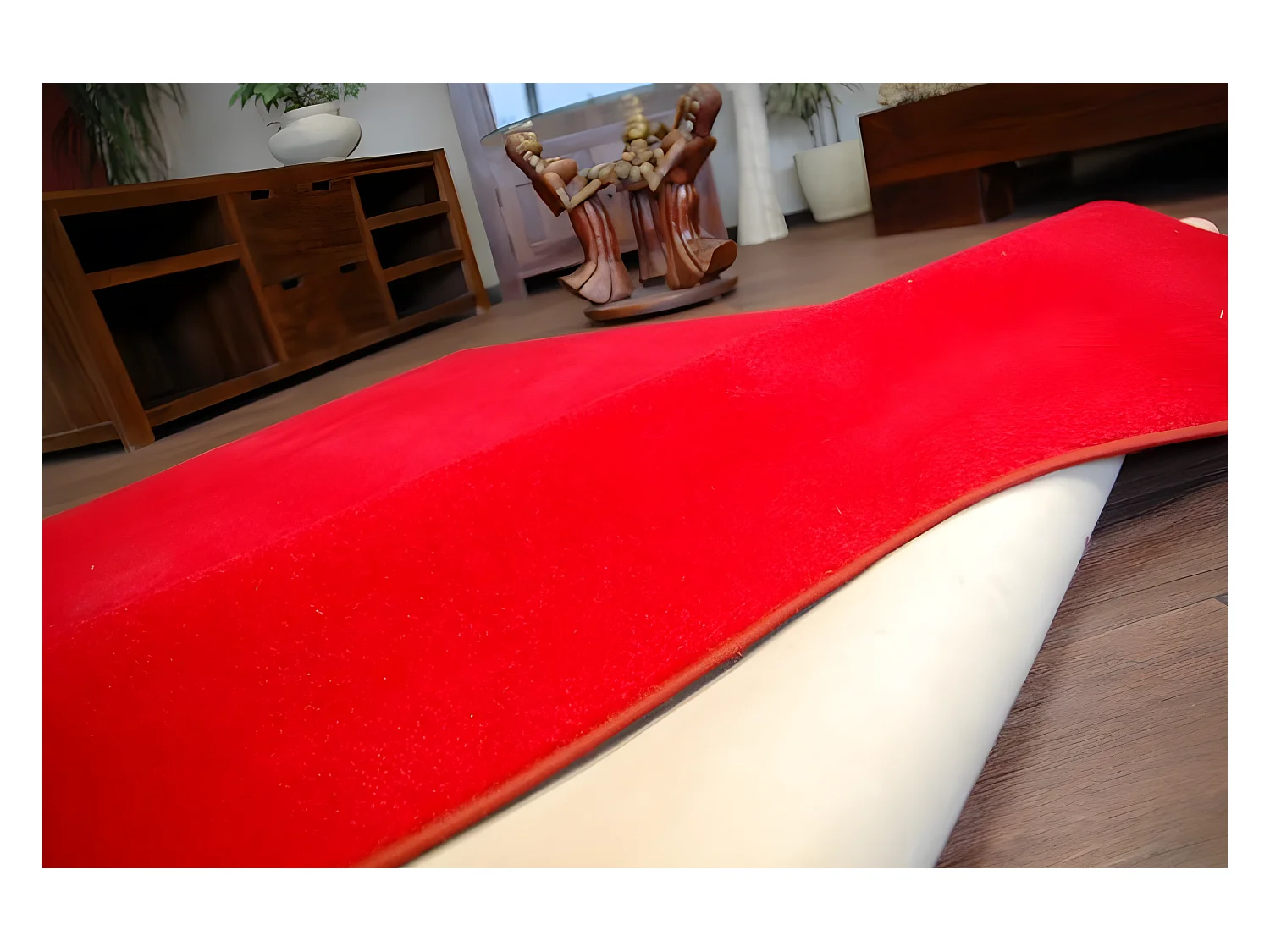 TAPIJT - Vloerbekleding ETON Rood 200x200 cm