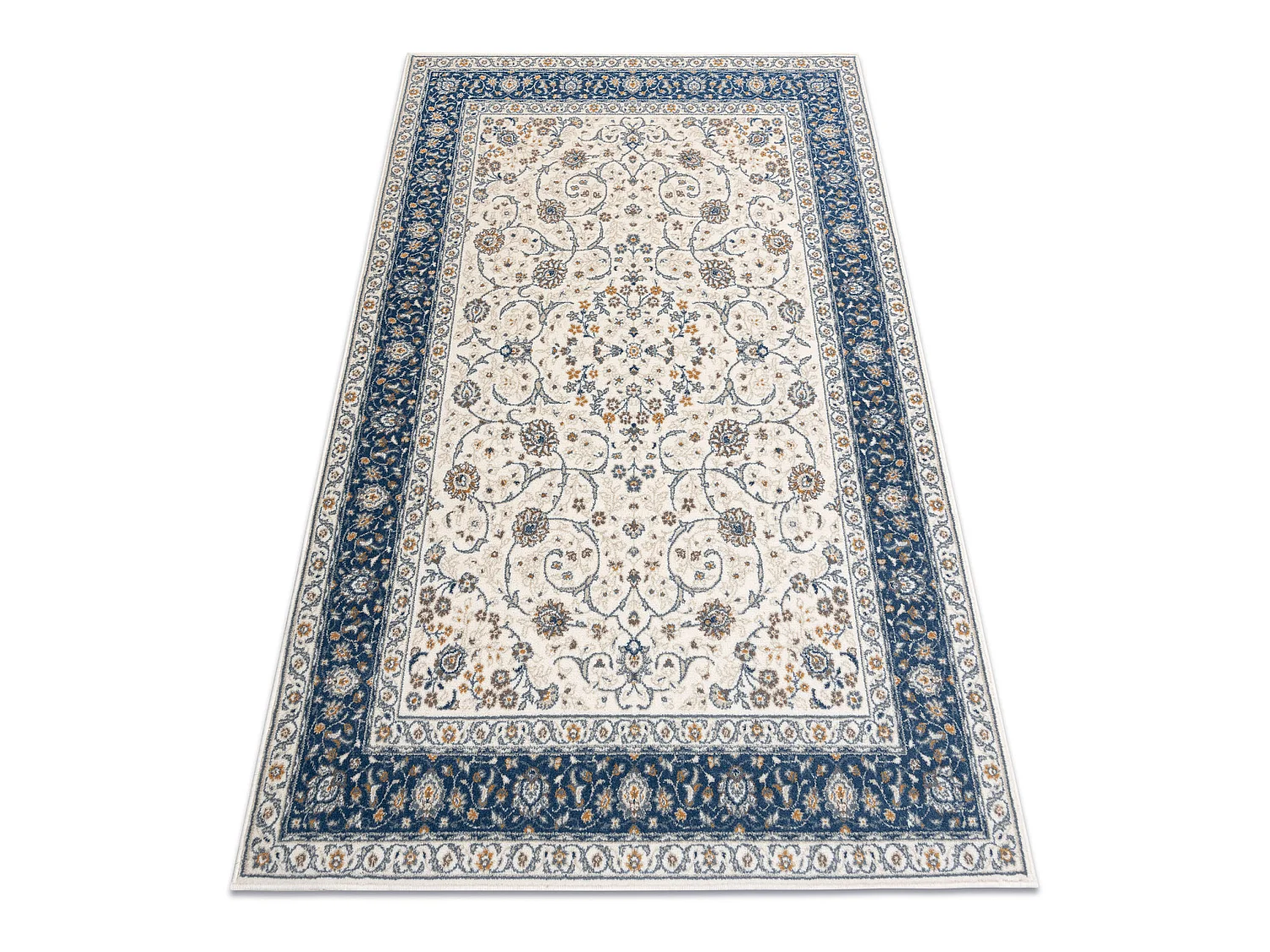 Tapis NAIN Cadre ornement 7179/51913 beige / bleu foncé 120x170 cm