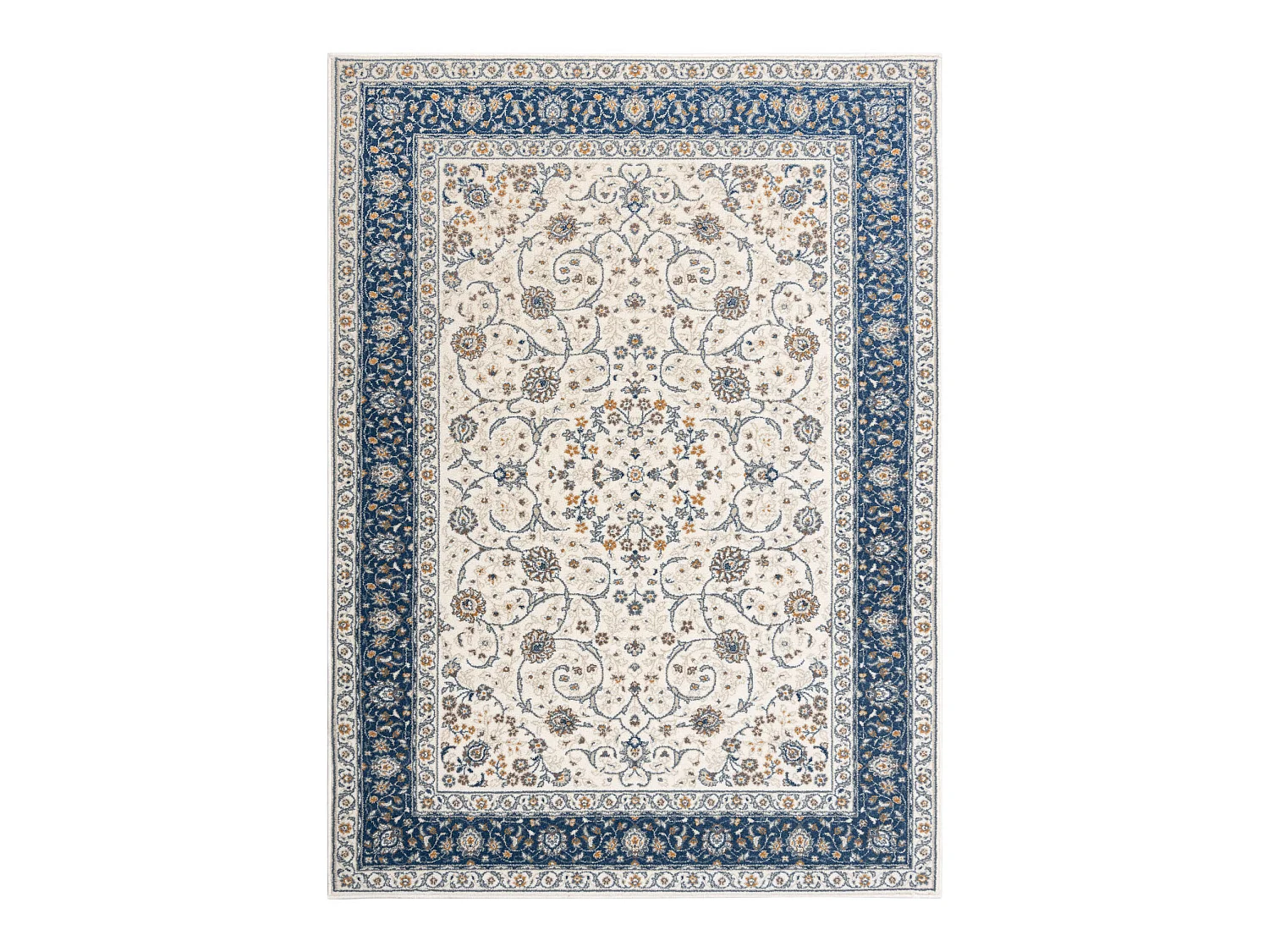 Tapis NAIN Cadre ornement 7179/51913 beige / bleu foncé 120x170 cm