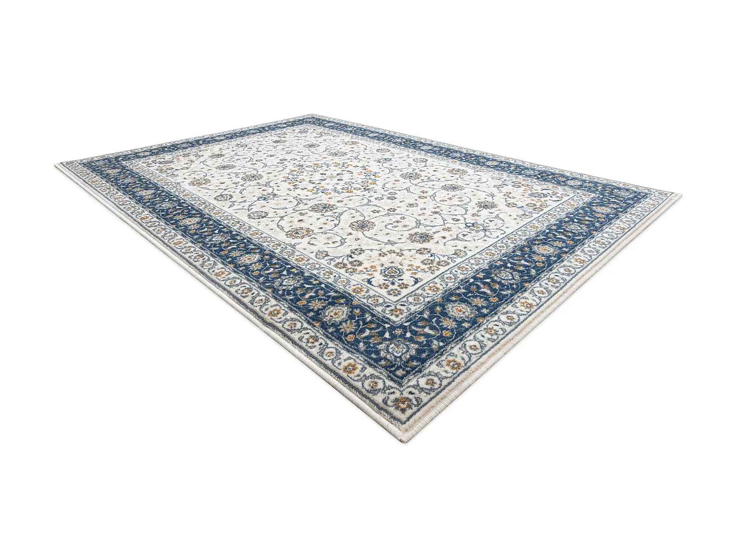 Tapis NAIN Cadre ornement 7179/51913 beige / bleu foncé 120x170 cm