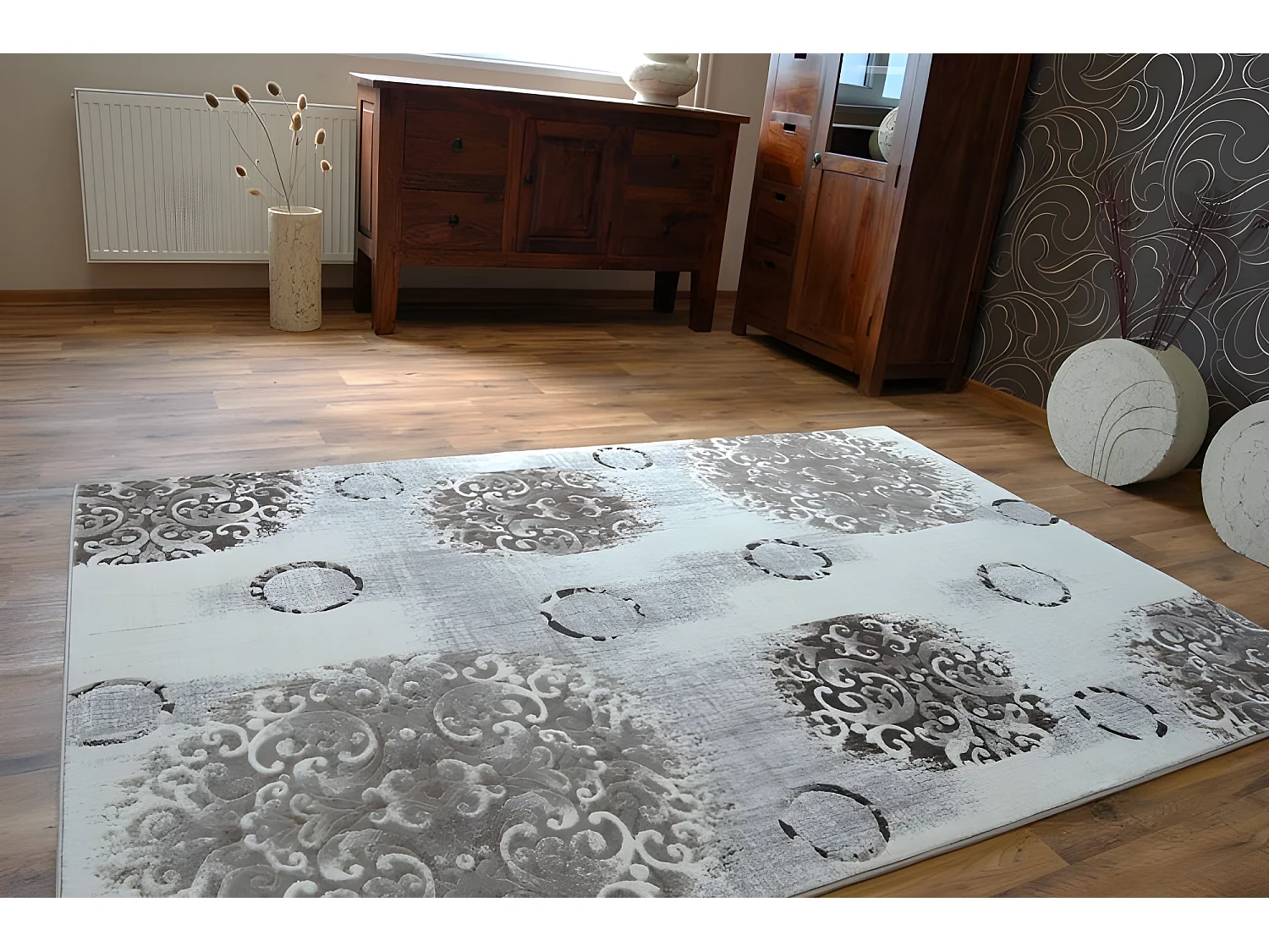 Tapijt ACRYL FLORYA 0362 beige crème 80x150 cm