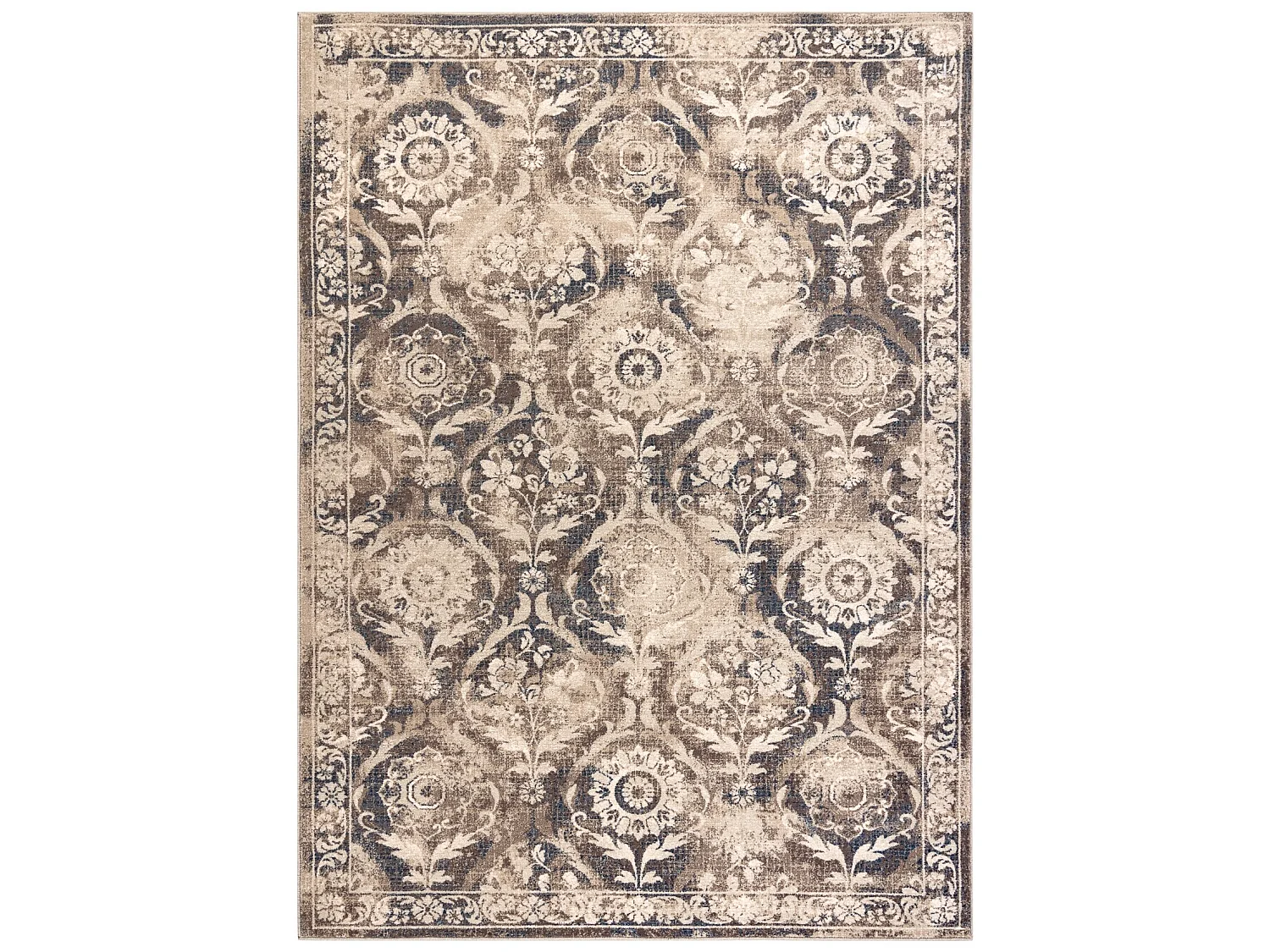 Tapijt NAIN Ornament vintage 7601/50977 beige / blauw 120x170 cm