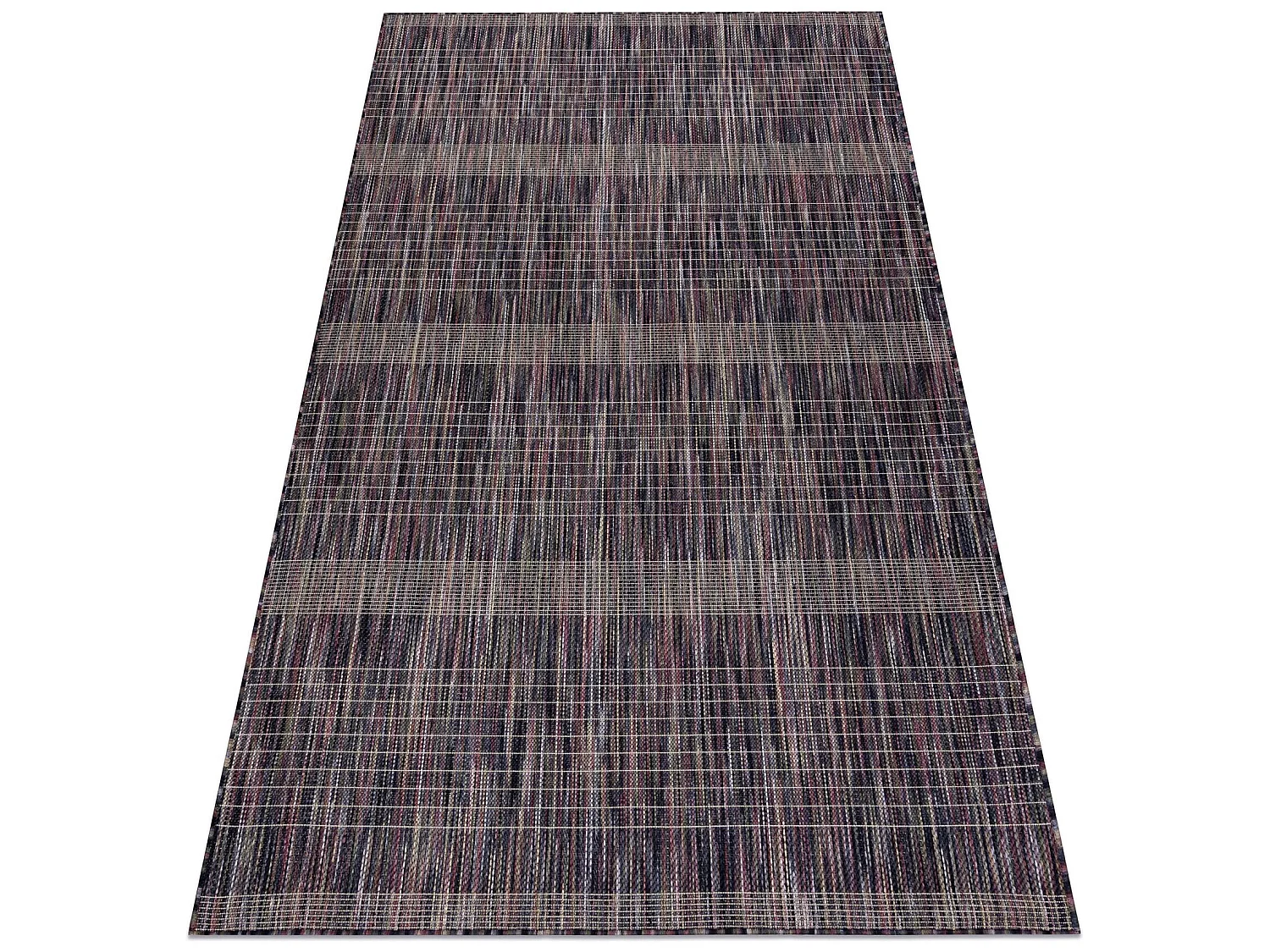 Moderno tappeto SIZAL FISY Strisce 20777A maro / violet 80x150 cm