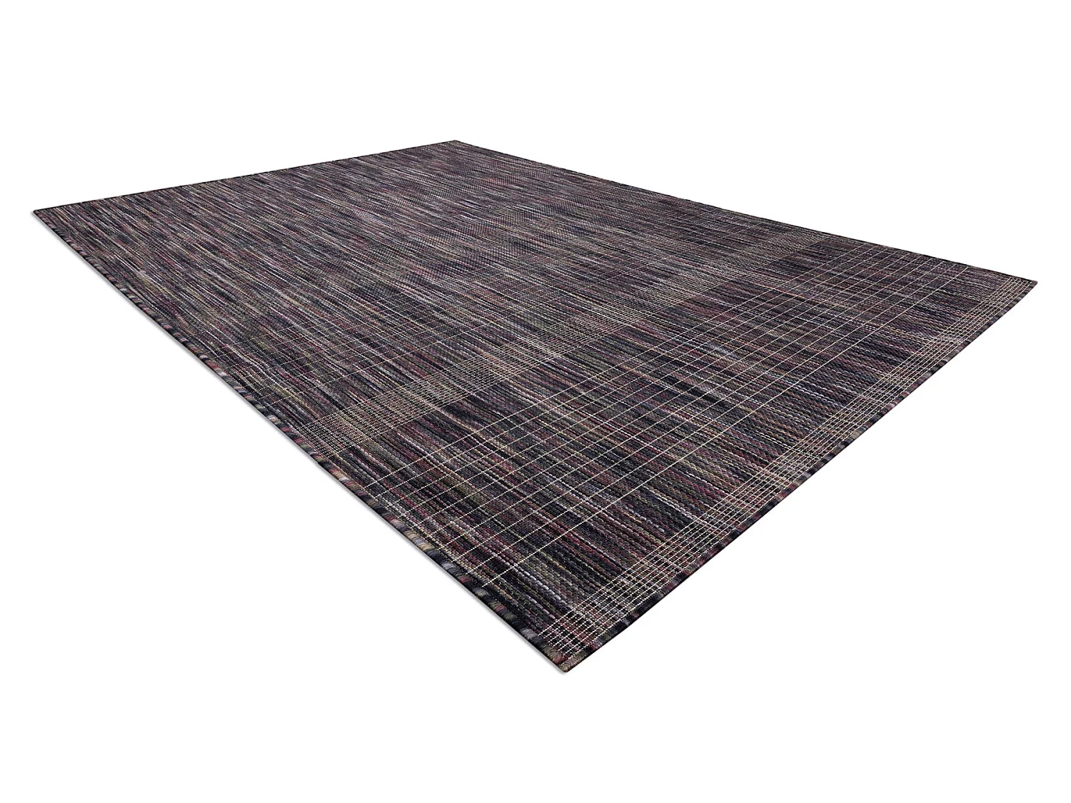 Moderno tappeto SIZAL FISY Strisce 20777A maro / violet 80x150 cm
