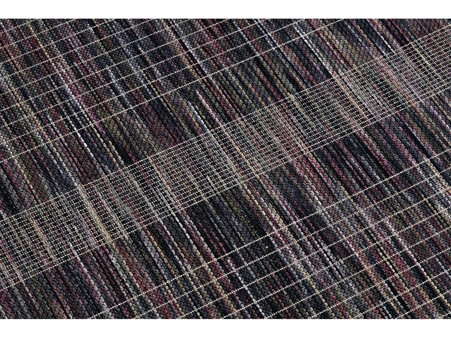 Moderno tappeto SIZAL FISY Strisce 20777A maro / violet 80x150 cm