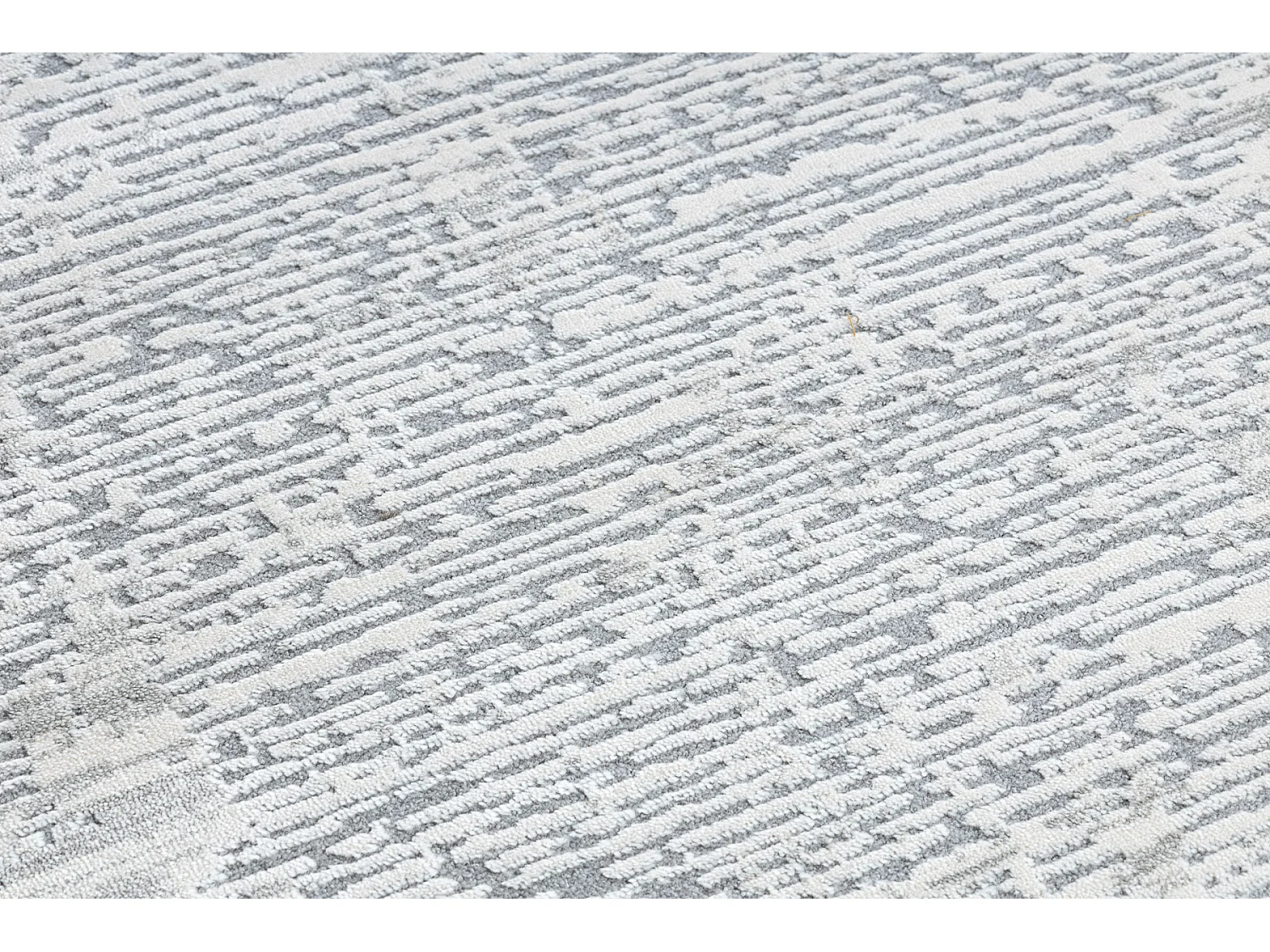 Tapijt modern TULS 51242 frame ivoorkleur / blauw 120x170 cm