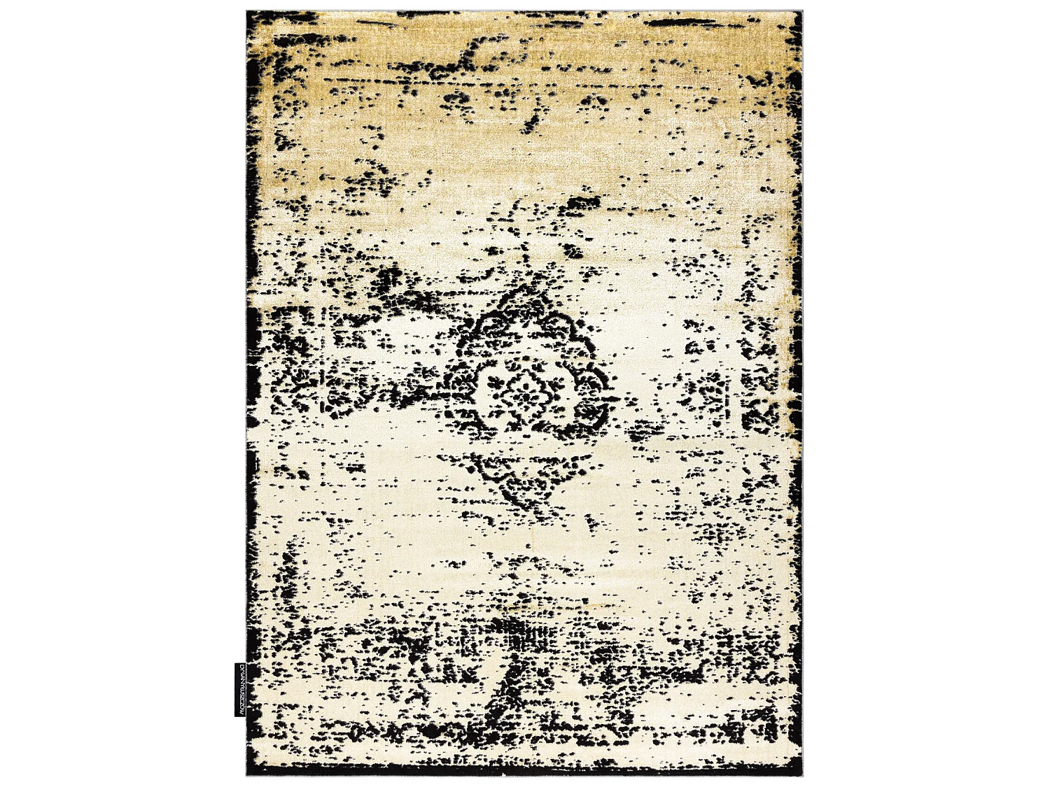 Tapis DE LUXE moderne 2083 Ornement vintage - Structural or / gris 200x290 cm