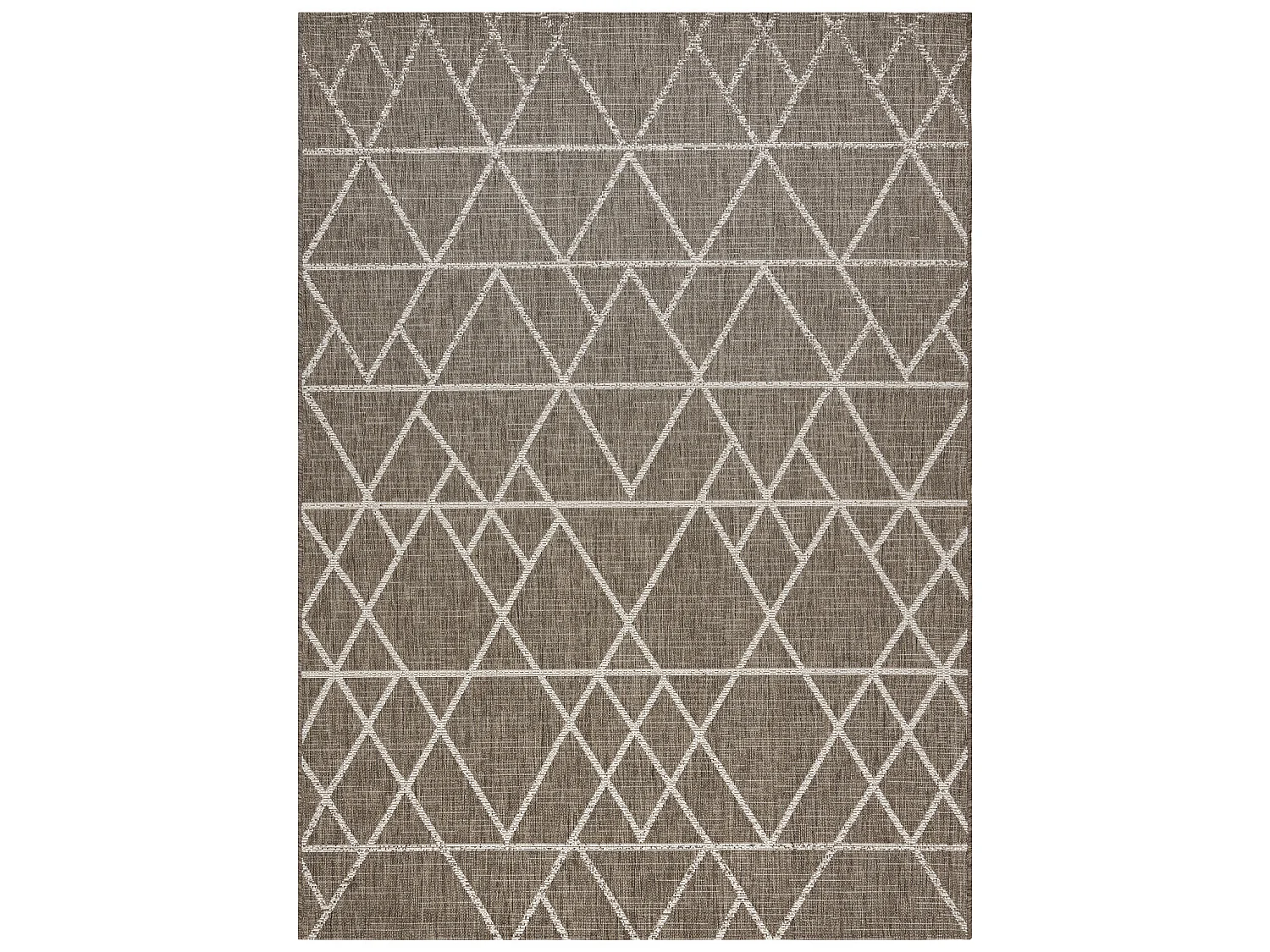 Sisal tapijt SISAL FLOORLUX 20508 taupe / champagne Driehoek 80x150 cm