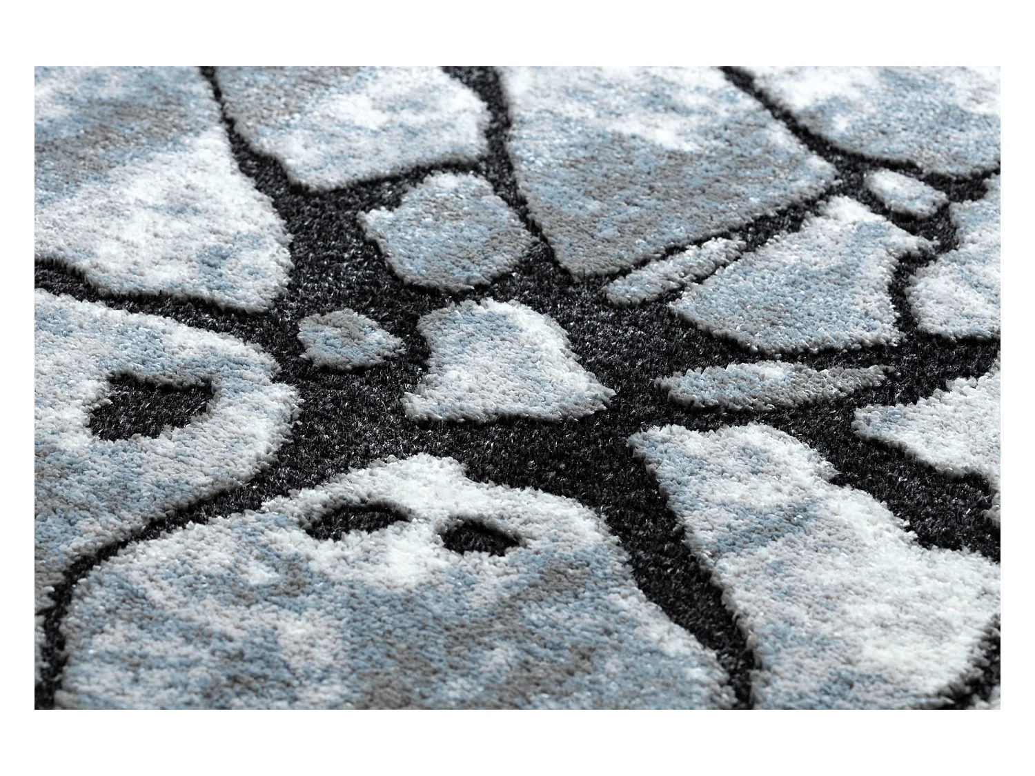 Tapis moderne COZY 8873 Cracks, béton fissuré - Structural deux nive 80x150 cm