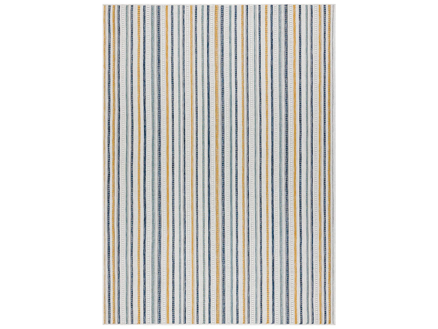 Sisal tapijt SISAL COOPER Strepen, Etno 22237 ecru / blauw 140x190 cm