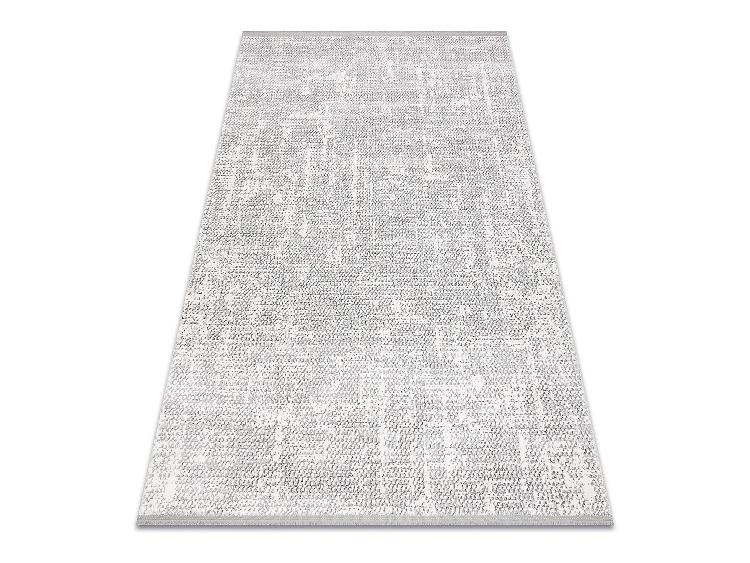 Tapis TULS structural, franges 51325 mélange ivoire / gris  140x190 cm