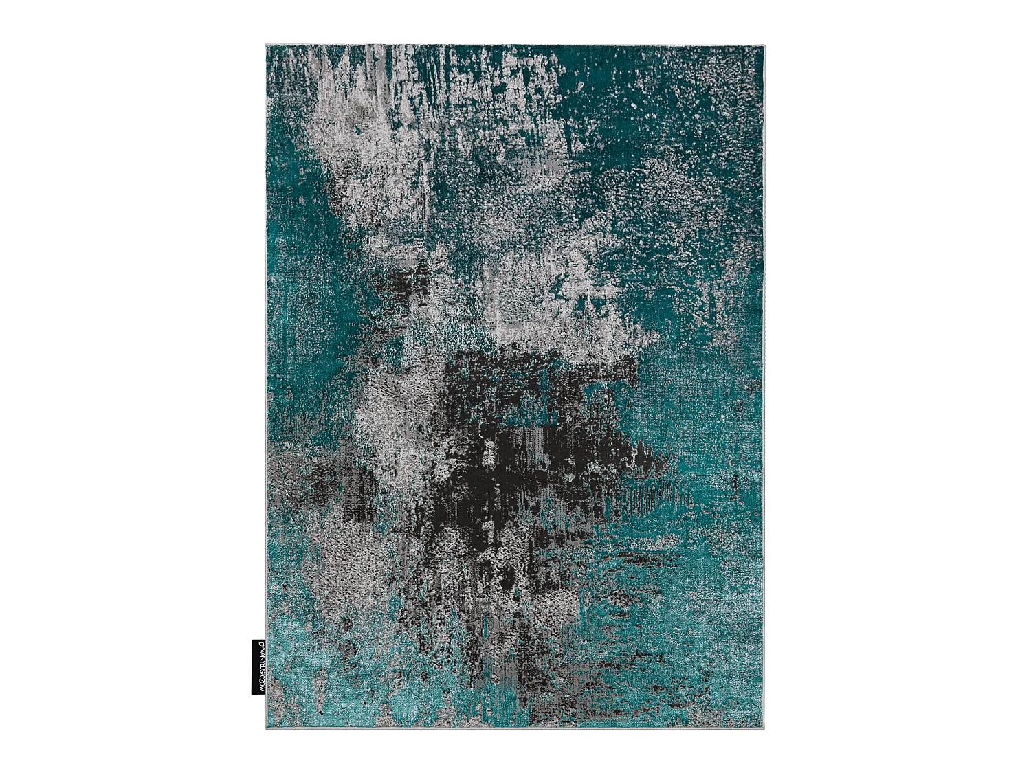Modern DELUXE tapijt 570 vintage - structuurgroen / antraciet  200x290 cm