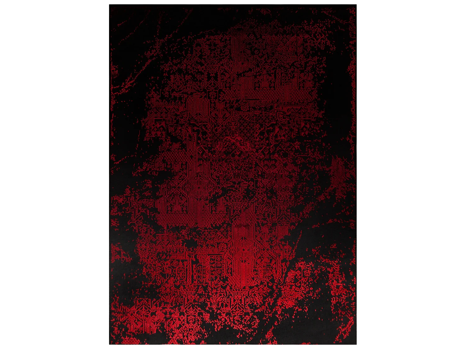 Tapis VINCI 1524 moderne Ornement vintage - Structural rouge 80x150 cm