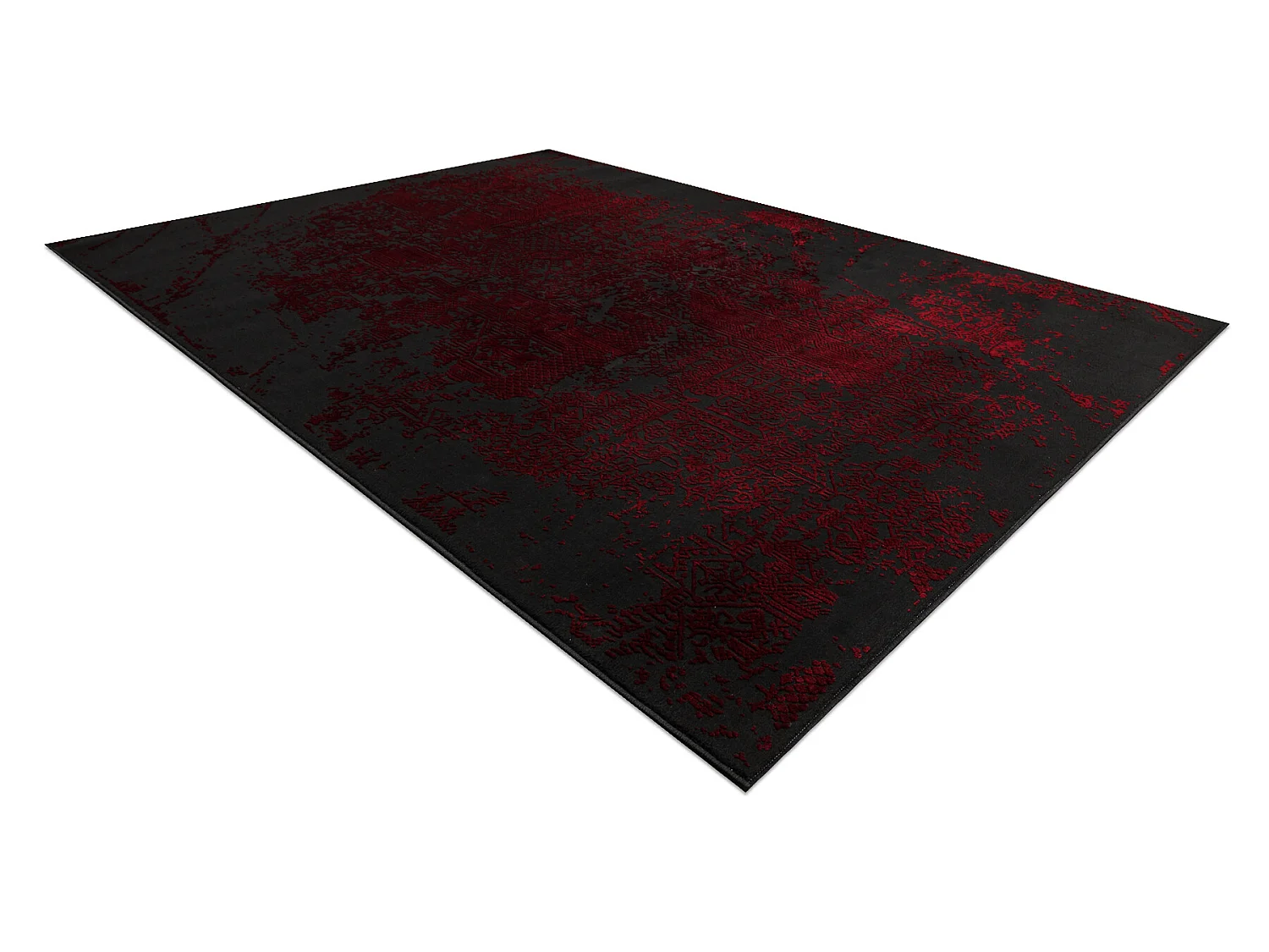 Tapis VINCI 1524 moderne Ornement vintage - Structural rouge 80x150 cm