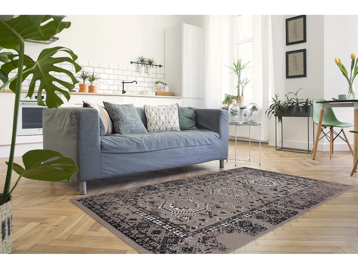 Tapijt Vintage 22211675 beige klassiek  160x230 cm