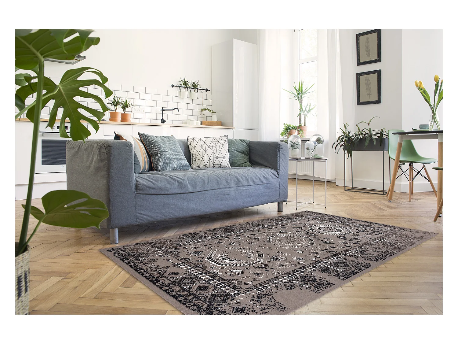 Tappeto Vintage 22211675 beige classique 160x230 cm