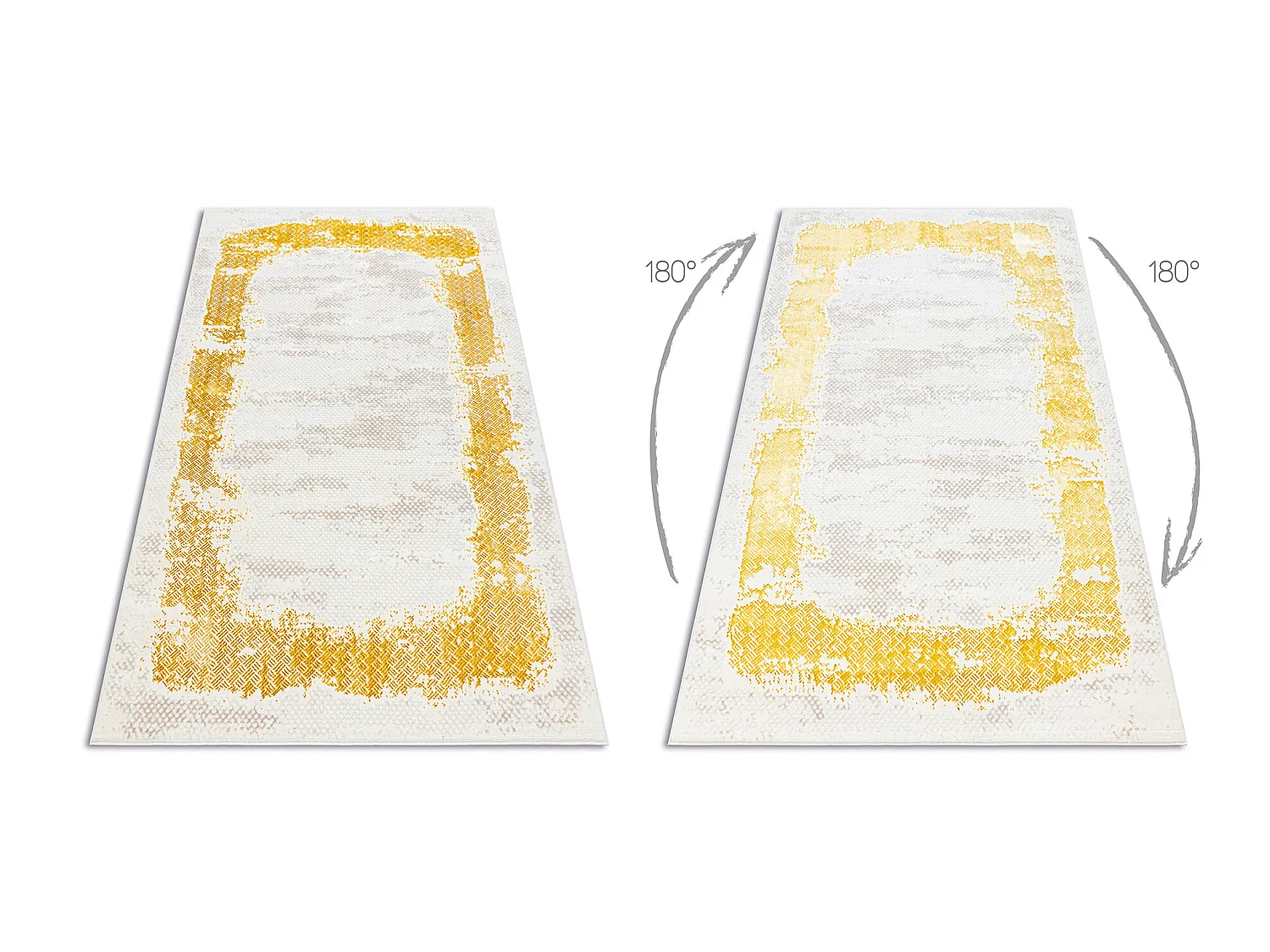 Tapis CORE 004A Cadre, ombragé - structurel, deux niveaux de molleton 200x290 cm