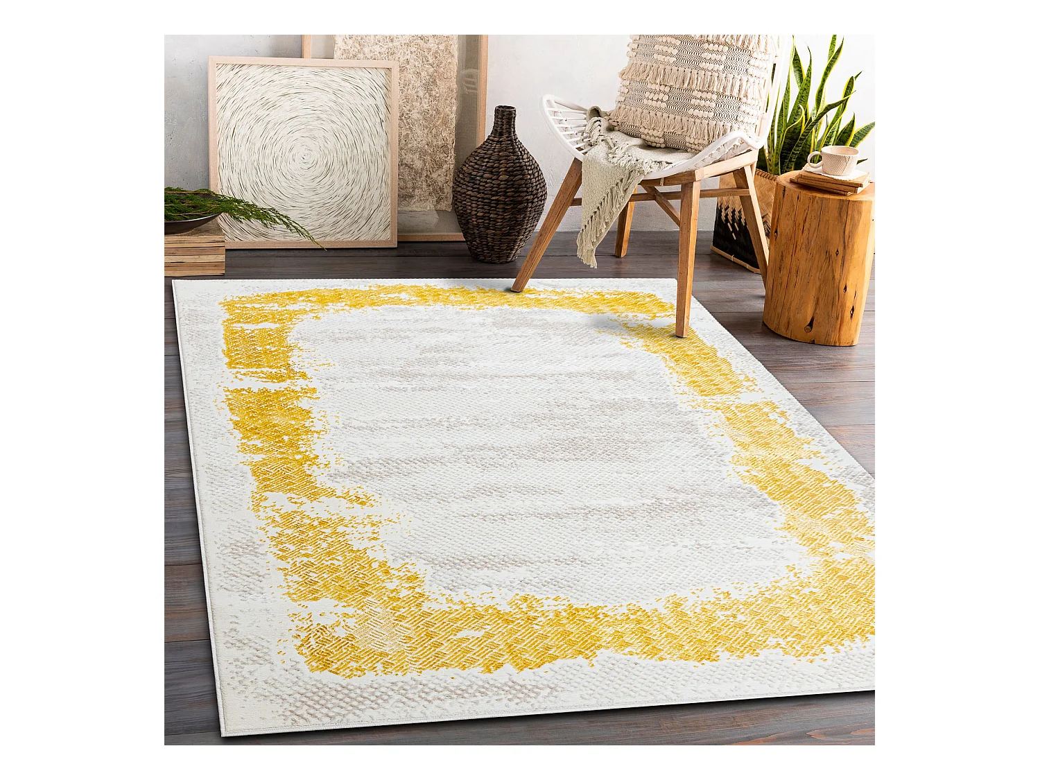 Tapis CORE 004A Cadre, ombragé - structurel, deux niveaux de molleton 200x290 cm