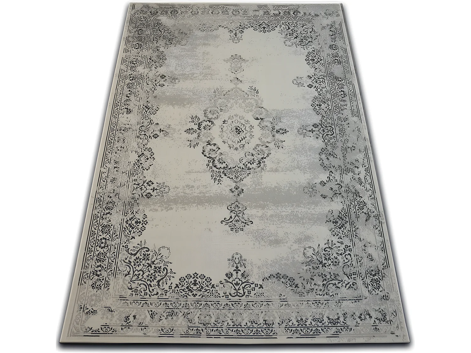 Tapijt Vintage Rosette 22206/666 helder grijskleuring 160x230 cm