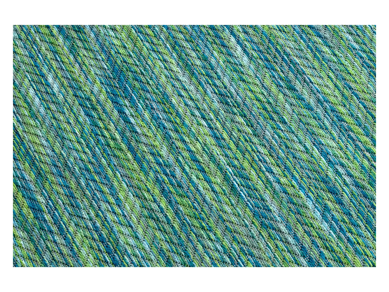 Tapijt FISY modern, SISAL 20776 Zigzag, melange , blauw 140x190 cm
