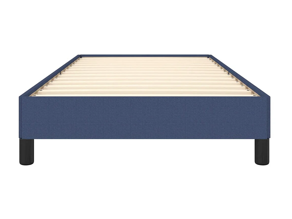 Cama 90x200 cm de tela azul ES47253