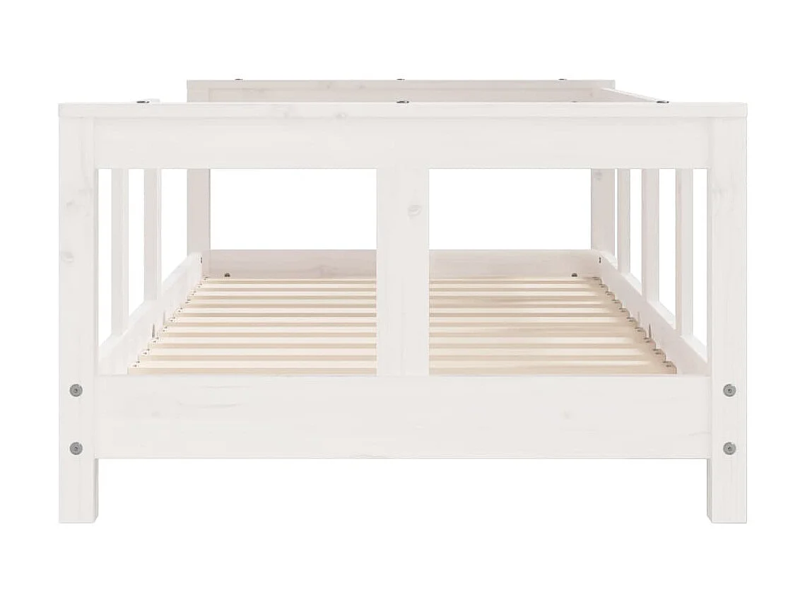 Cama 70x140 cm para niños madera de pino blanco ES46692