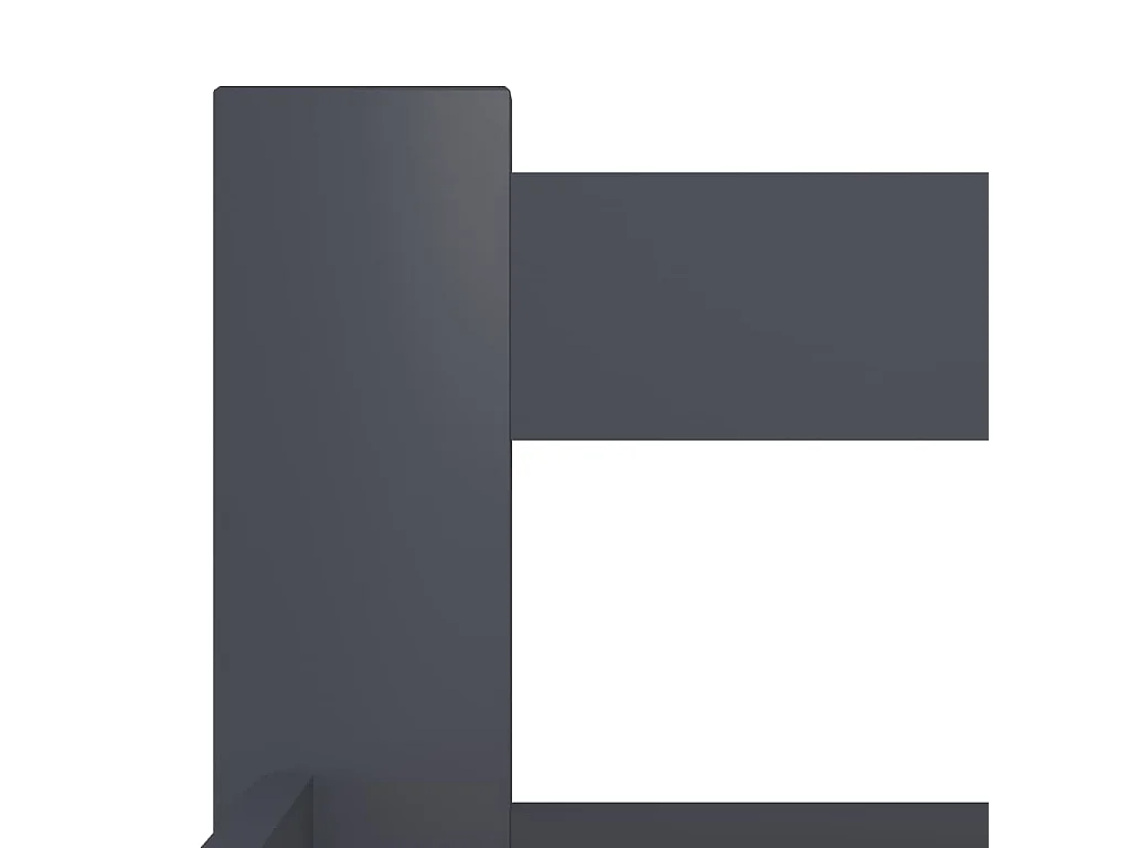 Lit-140x200 cm Gris foncéé Bois de pin massif EGGB11308